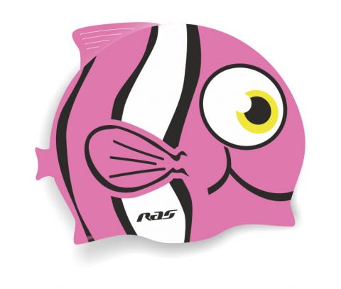 Шапочка для плавания силиконовая Fish